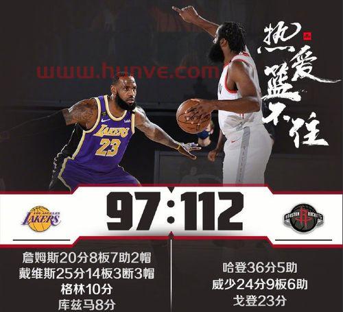 1月20日火箭vs湖人（火箭vs湖人2020g1回放）