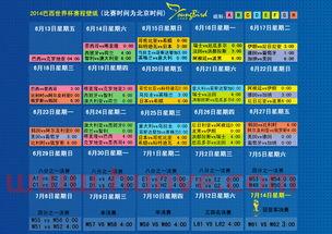 世界杯2014赛程表