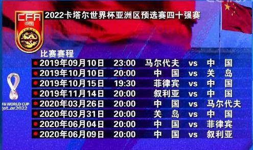亚洲预选赛中国队赛程场地(亚洲预选赛中国名单)